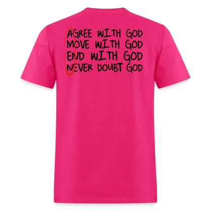 With God - Unisex Classic T-Shirt - fuchsia