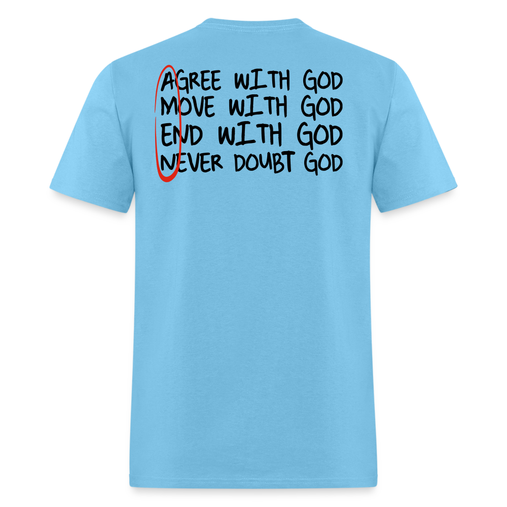 With God - Unisex Classic T-Shirt - aquatic blue