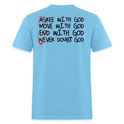 With God - Unisex Classic T-Shirt - aquatic blue