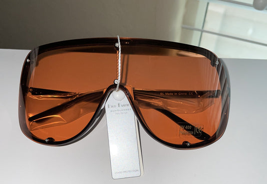 Positive Vibes Only Sunglasses - Orange