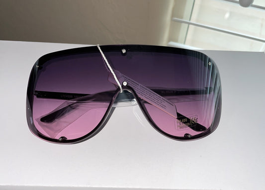 Positive Vibes Only Sunglasses - Purple