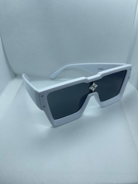 Cyclone Sunglasses - White (Silver)